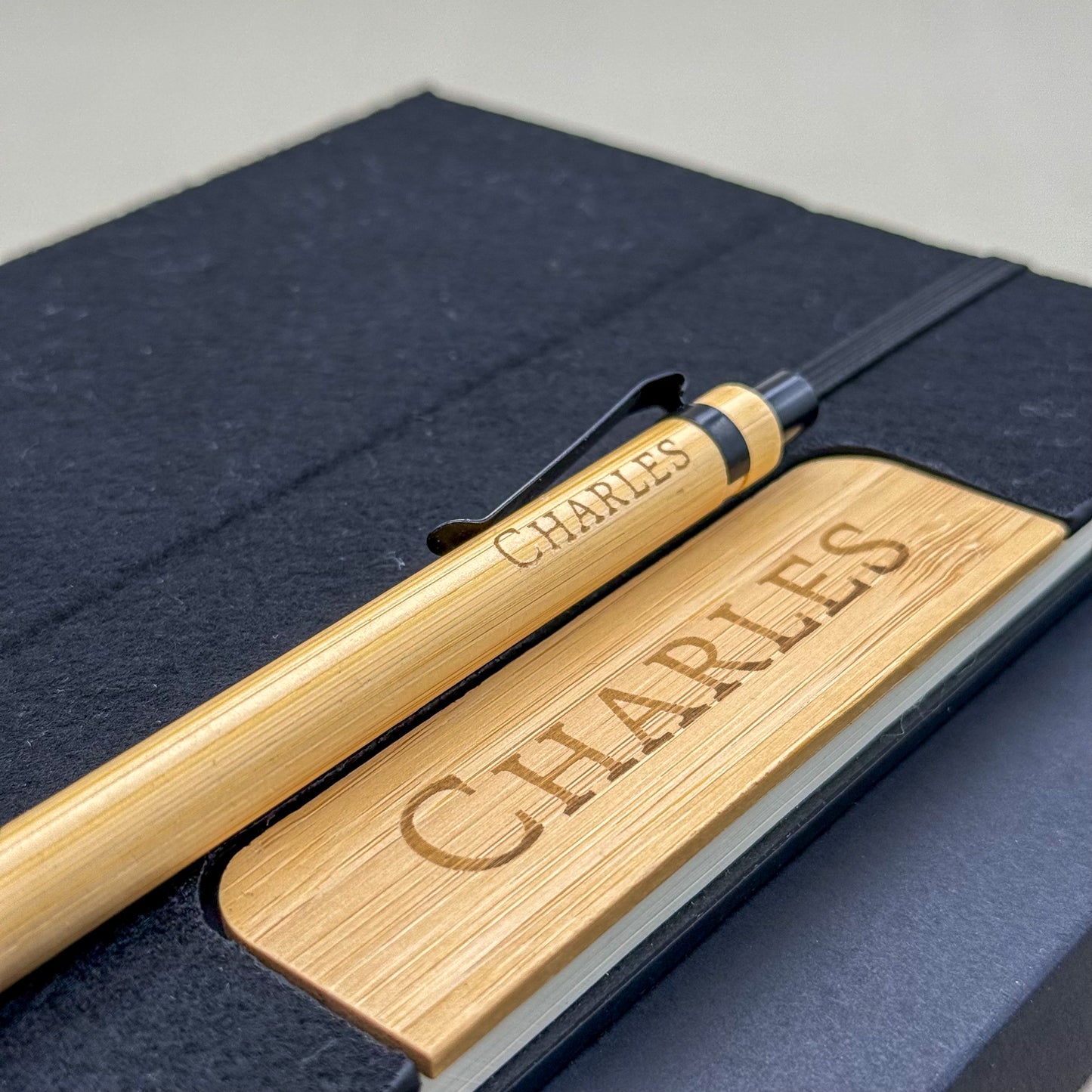 Personalised Felt Notebook & Pen Gift Set