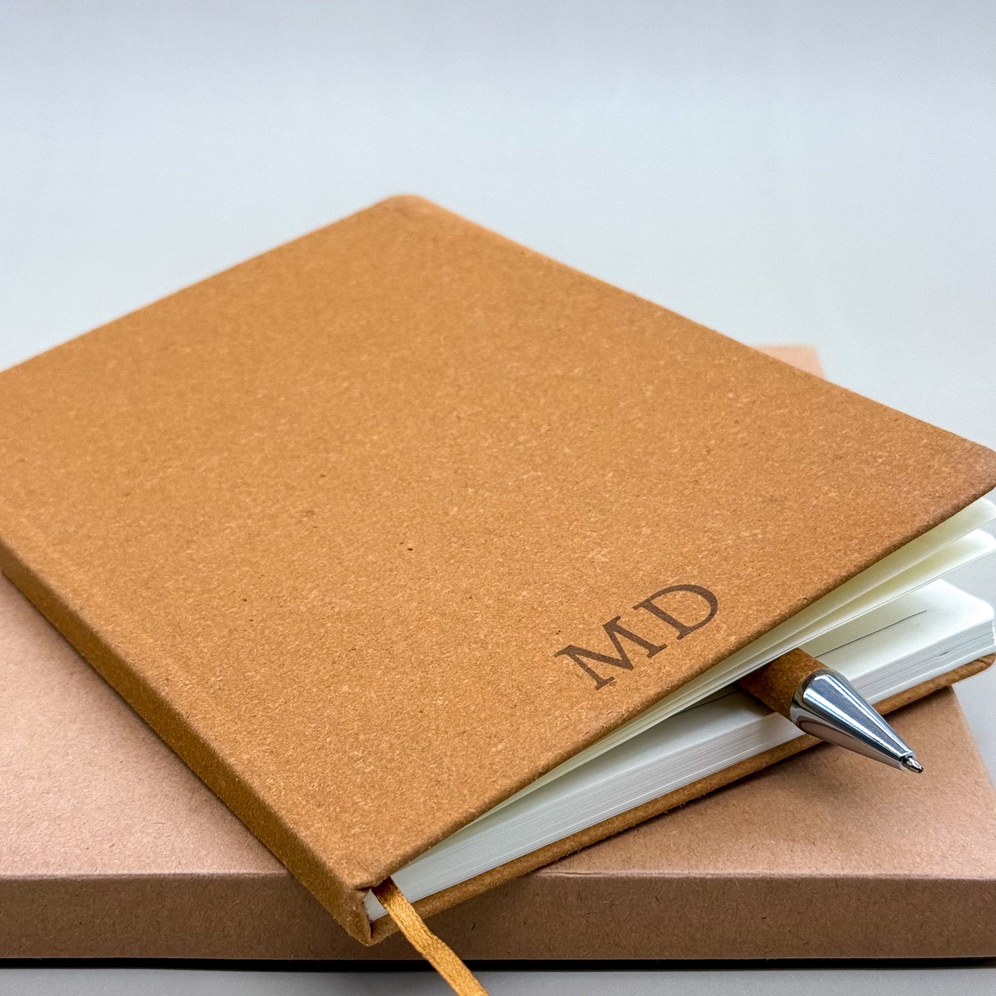 Personalised Leather Notebook & Pen Gift Set